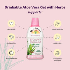 Lily of the Desert Stomach Formula 32oz bottle ready for daily use.