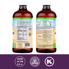 Lily of the Desert Aloesorb bio-active juice close-up highlighting polysaccharides