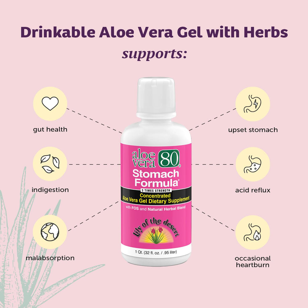 Close-up of Lily of the Desert Aloe 80 label highlighting gluten-free vegan formulation.