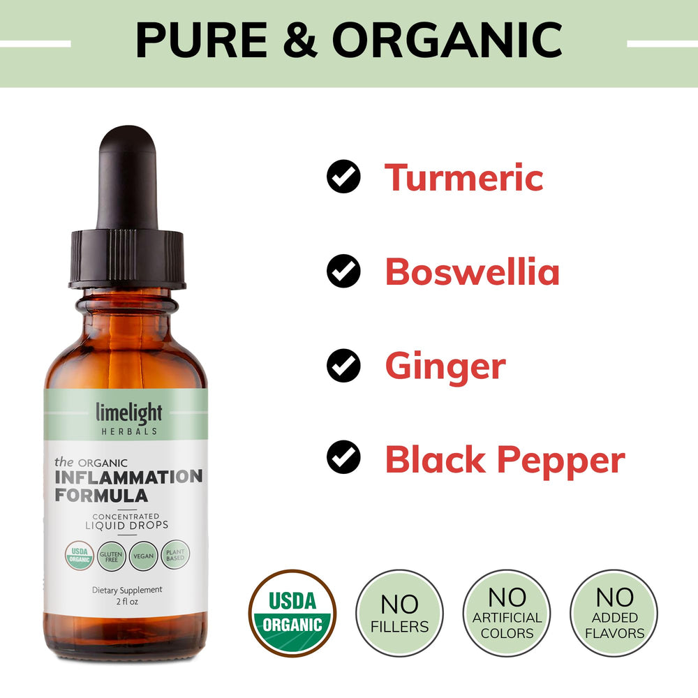 Limelight Herbals turmeric curcumin drops for targeted anti-inflammatory support.