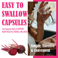 LIMYGOO Beet Root Capsules packaging box highlighting non-GMO and allergen-free.