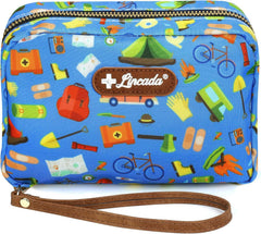 Lincada travel first aid kit open case enables quick on-the-go access.