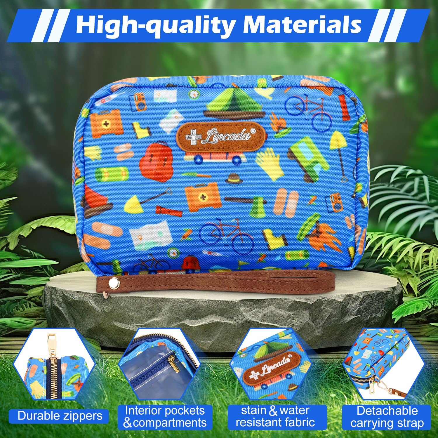Lincada travel kit in diaper bag ready for family trips.