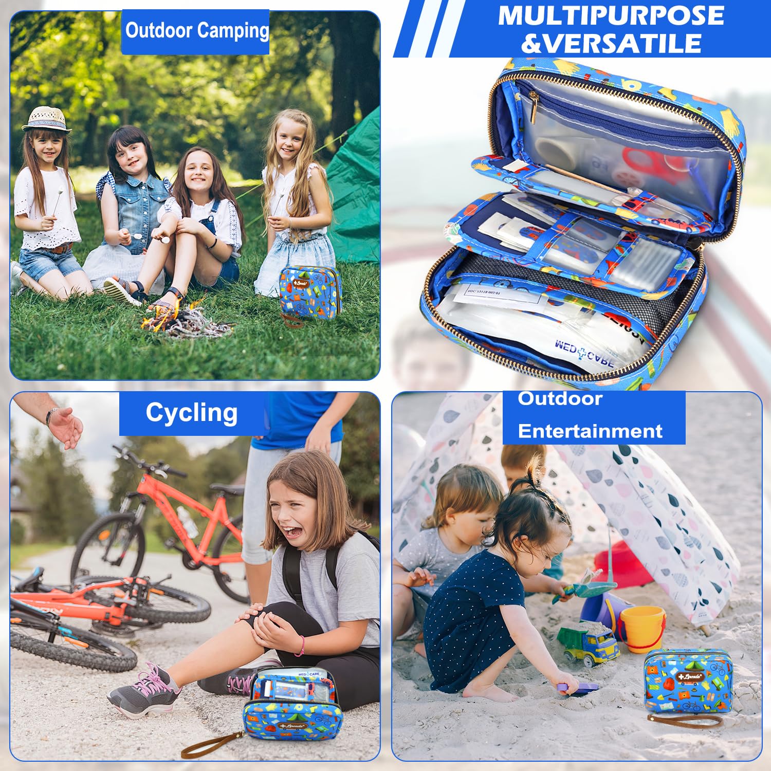 Lincada waterproof emergency bag keeps contents dry in rain or spills.