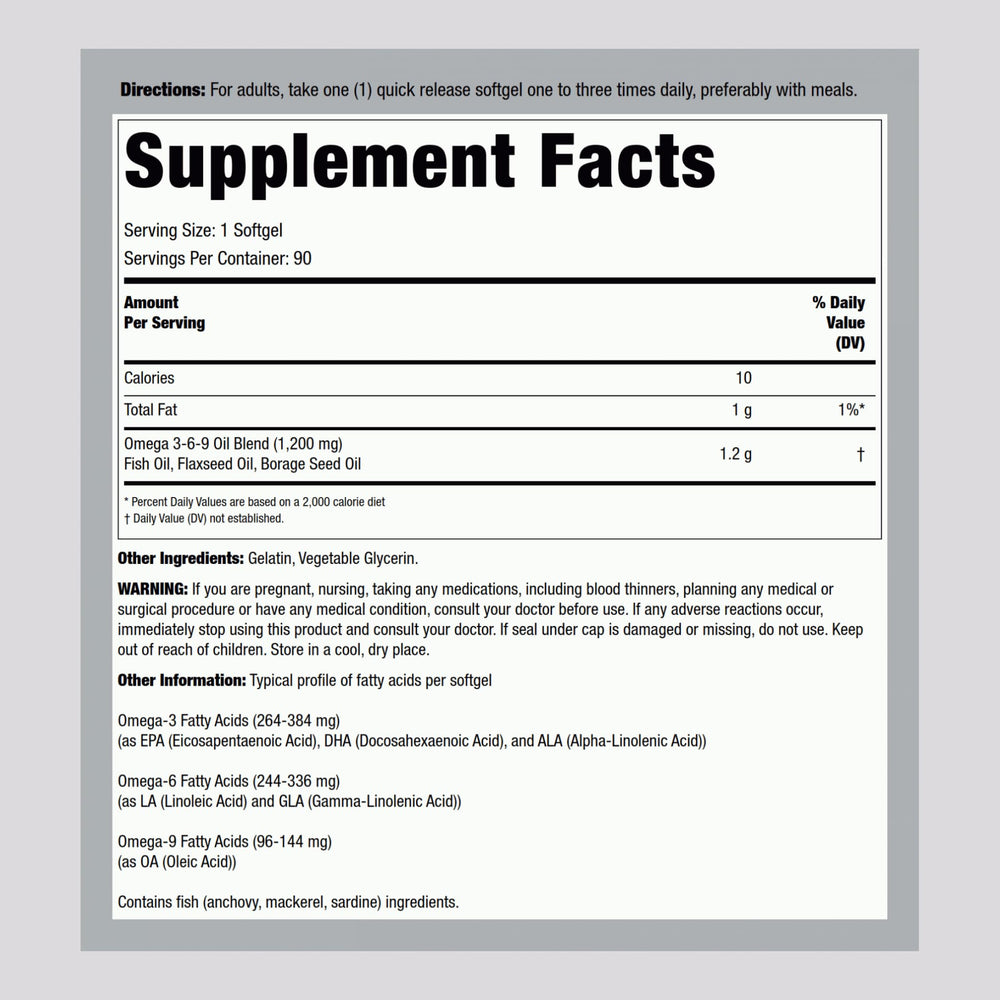 Lindberg Omega 3-6-9 softgels close-up with smooth coating for swallowing