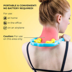 Lindo Neck Massager with adjustable knobs lets you tailor intensity.