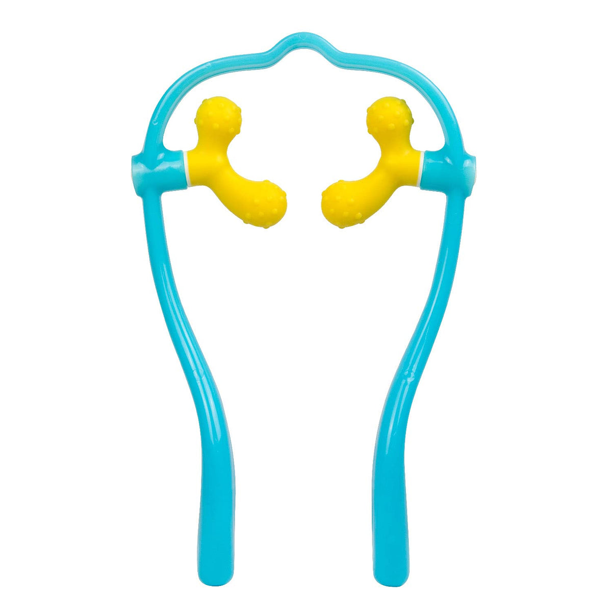 Lindo Shiatsu Neck Massager four-point knobs provide gentle neck relief at home.