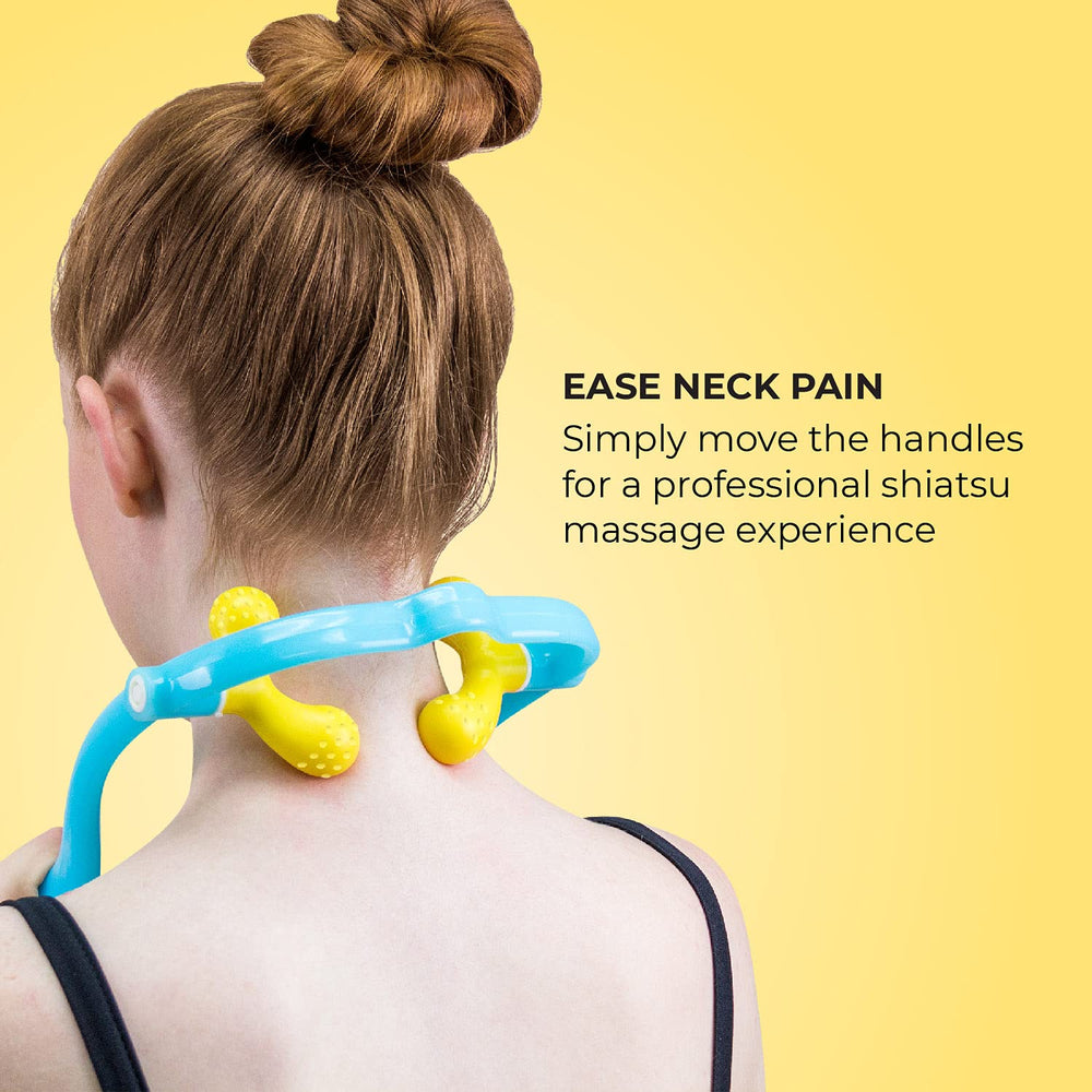 Lindo Shiatsu Neck Massager two-point mode offers deeper tissue-like pressure.