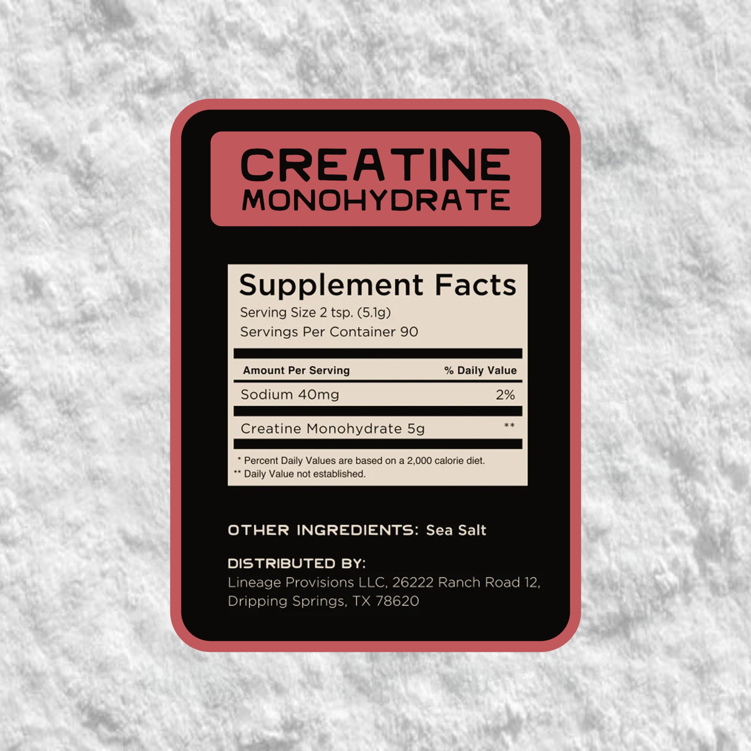Lineage Provisions purity seal emphasizes third-party testing and reliability
