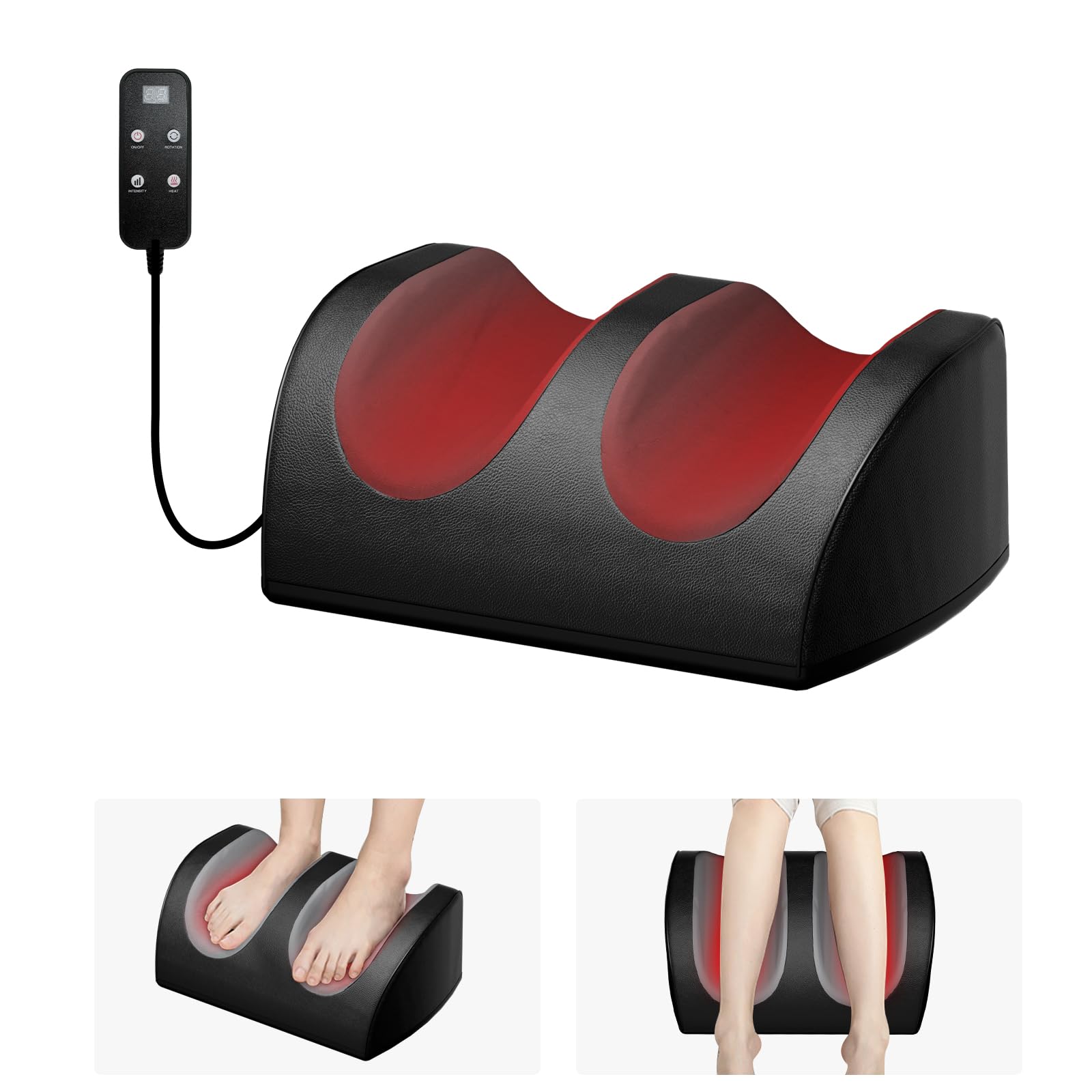 LINGTENG foot massager with heat mode for relaxing after work