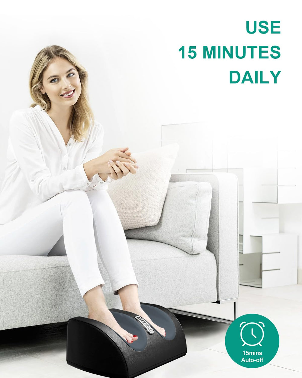 LINGTENG one-button control simplifies heat, direction, and intensity settings.