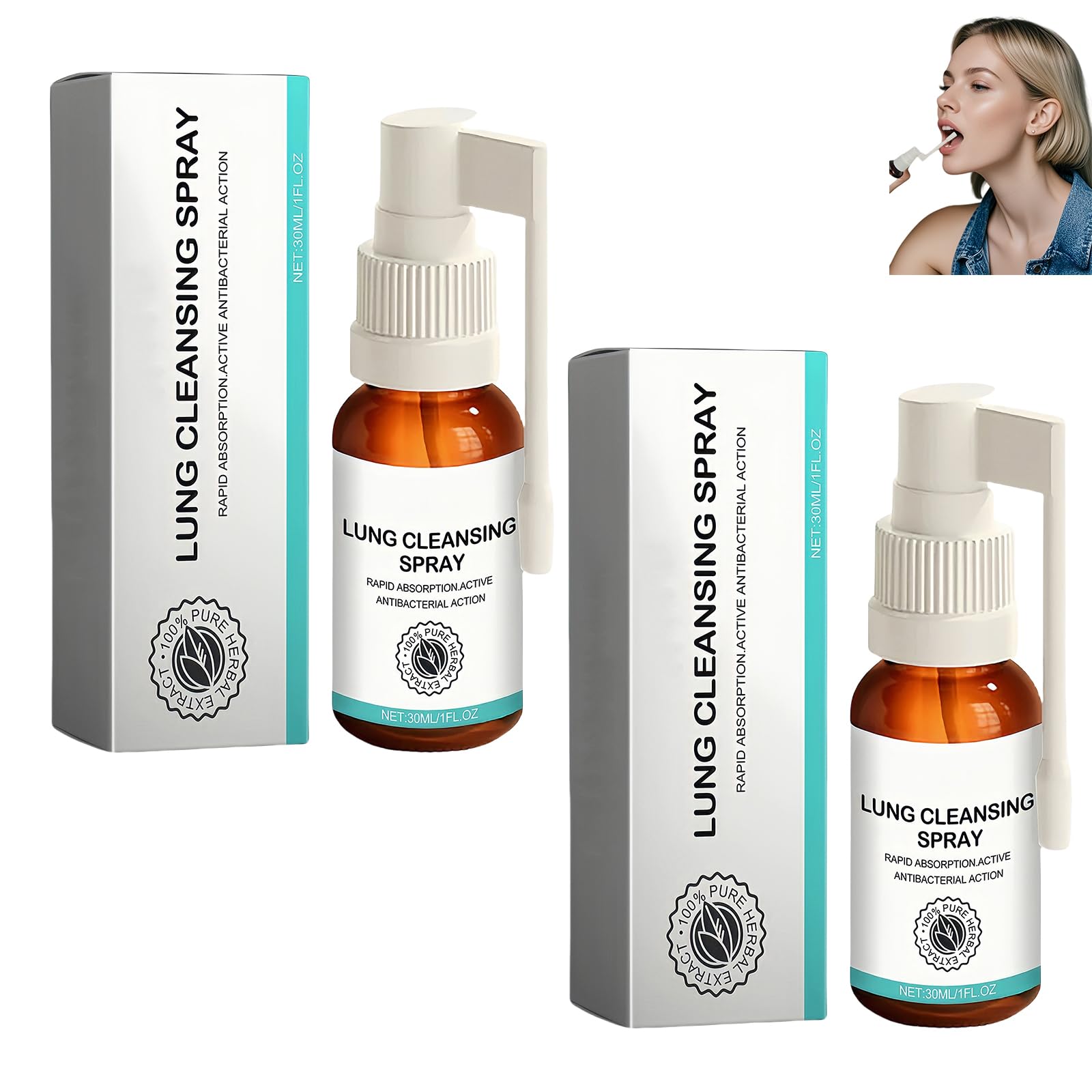 Linpel Cleansing Spray herbal ingredients closeup with eucalyptus and peppermint notes.