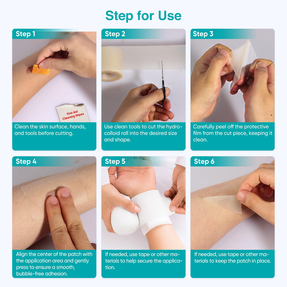 LinToButy hydrocolloid roll clean removal without residue