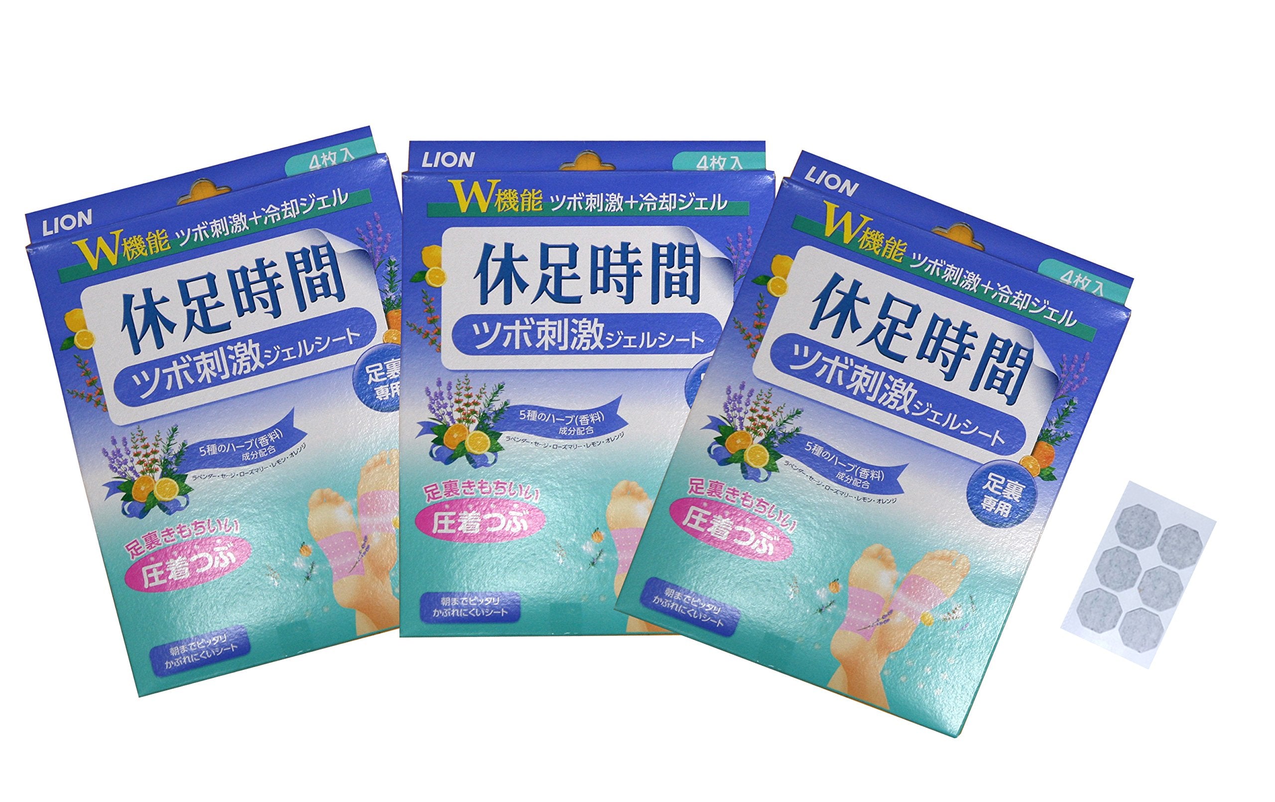 LION acupressure foot patch on the sole delivering cooling relief after a long day.