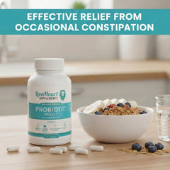 LionHeart Probiotic Pro Plus 7 bottle with packaging for gut health routine