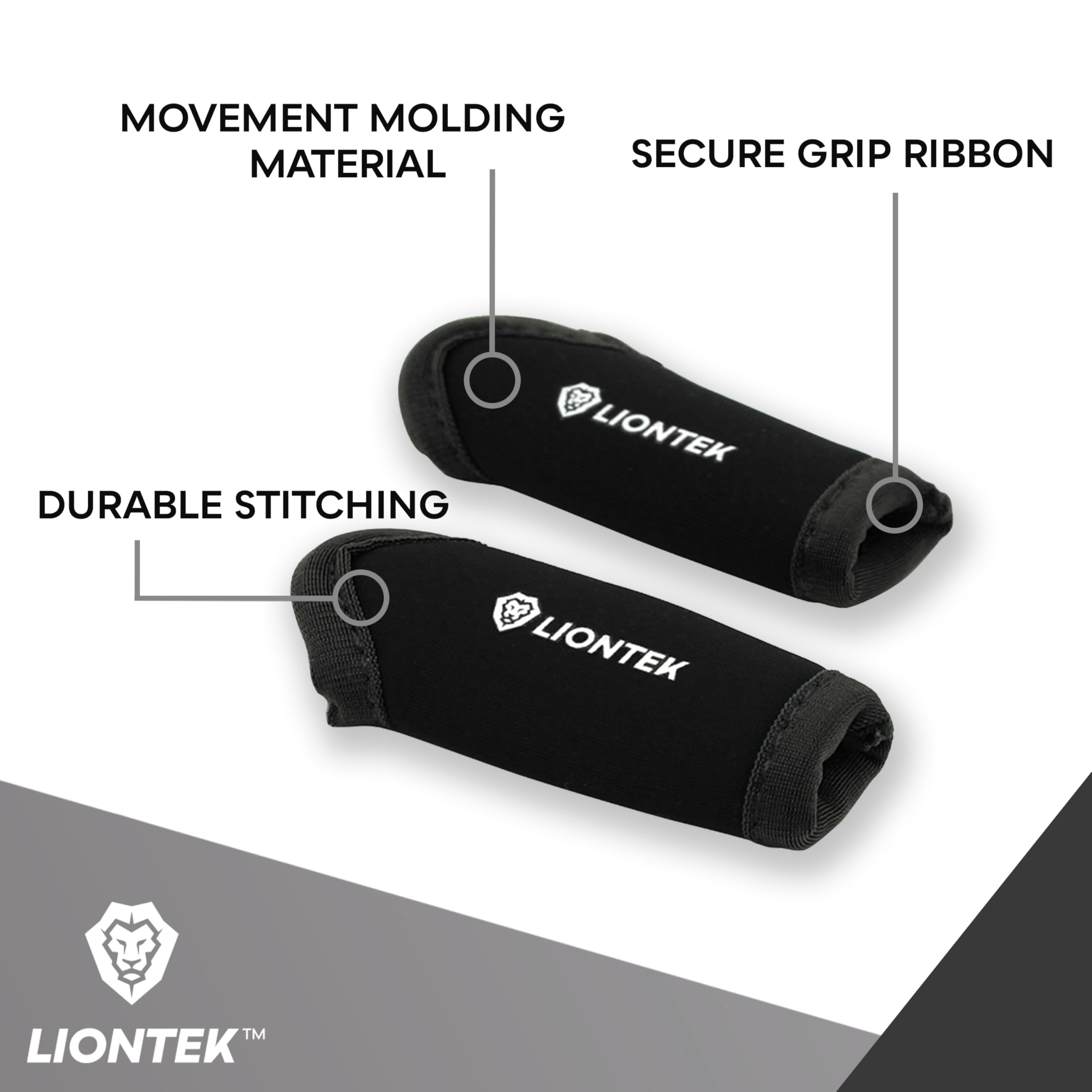 LIONTEK close-up of neoprene material highlights durability and breathability during wear.