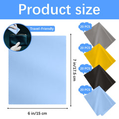 Lipetol paño de microfibra para pantallas, sin pelusas