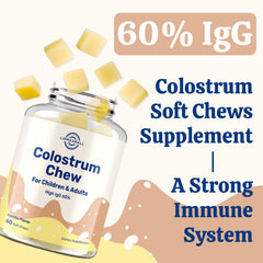 Lipmaxmall sixty percent IgG colostrum label emphasizes high IgG content for immune support.