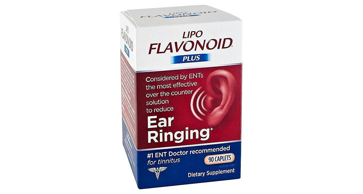 Lipo-Flavonoid Plus inner ear health caplets supporting tinnitus comfort.