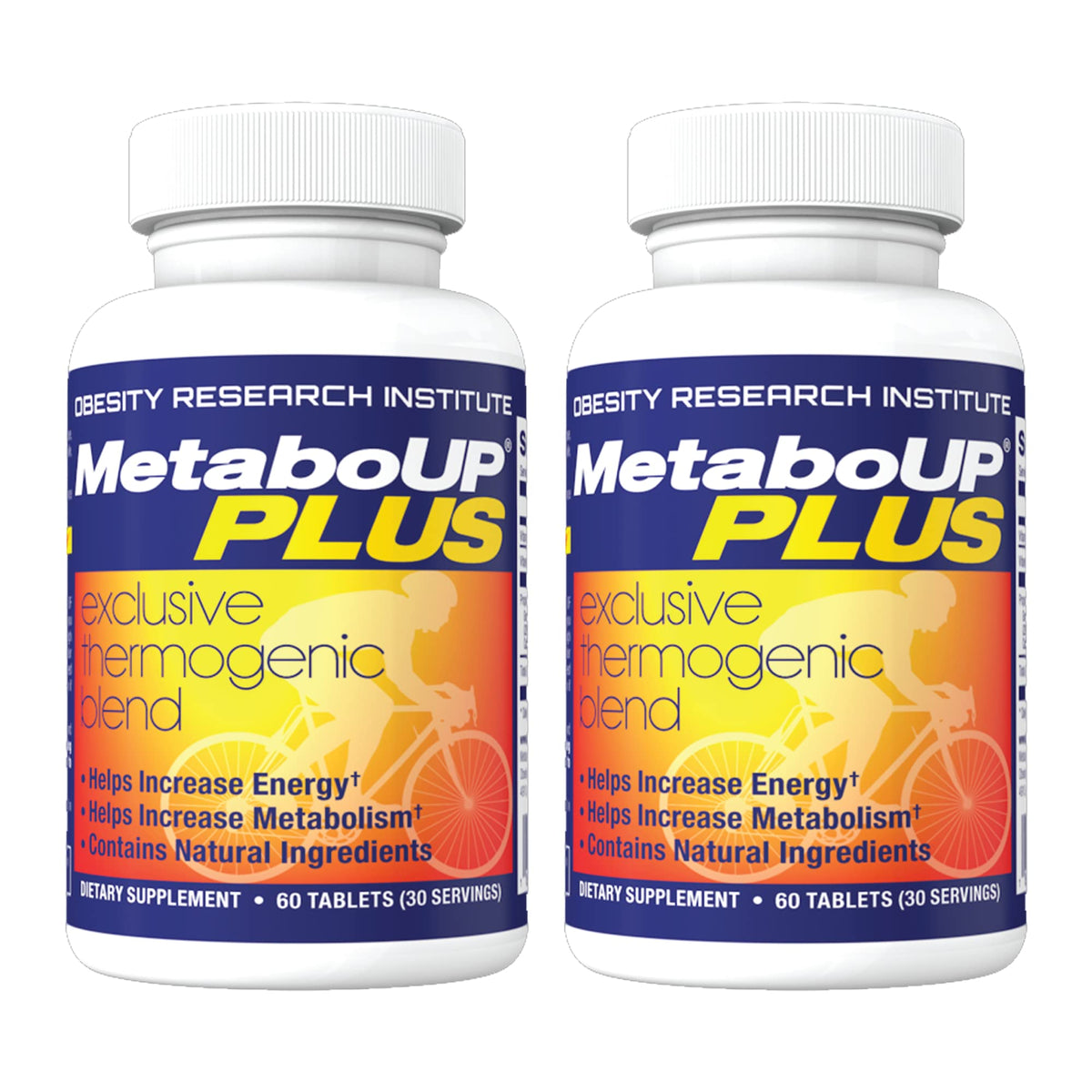 Lipozene MetaboUp Plus bottle front shows energy-boosting formula.