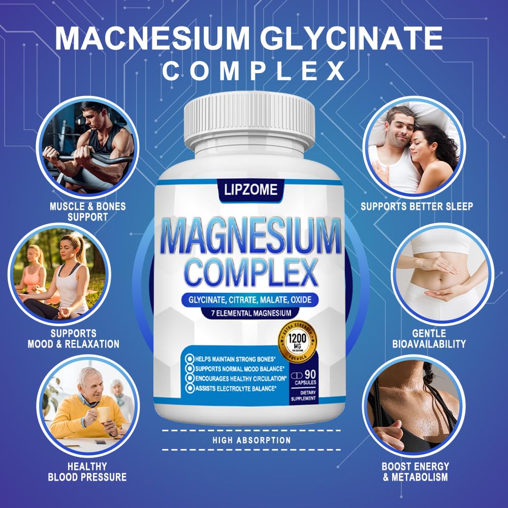 Lipzome Magnesium Complex in daily routine for energy support.