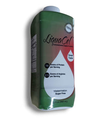 LiquaCel Watermelon bottle showing concentrated liquid protein for quick daily protein support
