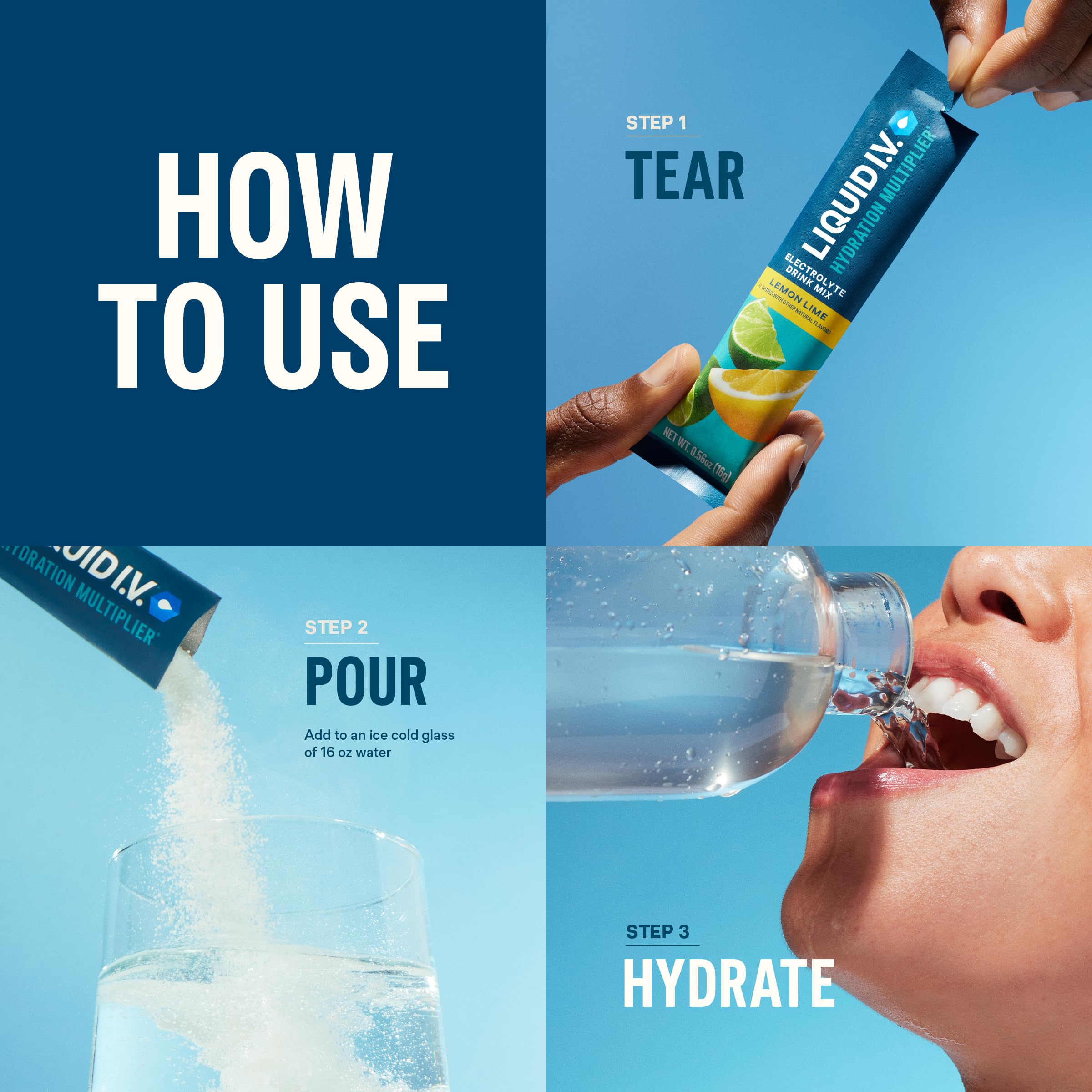 Liquid I.V. Grapefruit ingredients graphic highlighting electrolytes and vitamins.