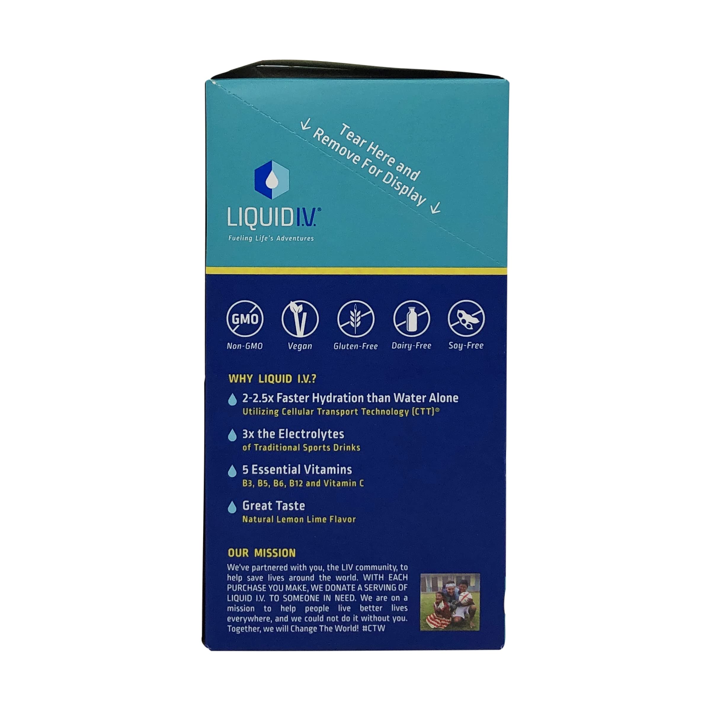 Liquid I.V. Hydration Multiplier label highlights electrolytes and vitamin content for informed hydration.