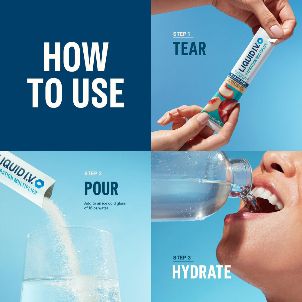 Liquid I.V. hydration ingredients blend highlights electrolytes and nutrients.