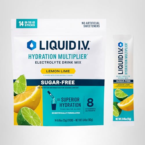 Liquid I.V. Lemon Lime lifestyle setup promotes easy hydration.