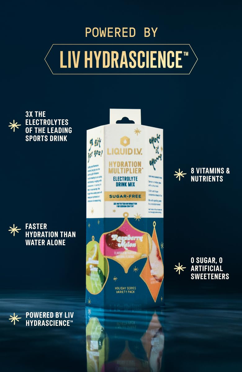 Liquid I.V. Hydration Multiplier Sugar-Free White Peach stick for tasty hydration