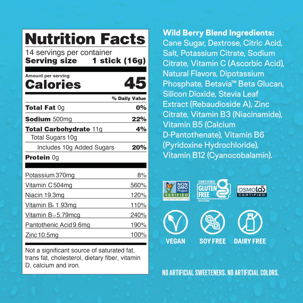 Glass of Liquid I.V. Hydration Multiplier Wild Berry showing vibrant flavor and hydration.
