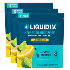 Liquid I.V. Hydration Multiplier Lemon Lime packet for on-the-go hydration