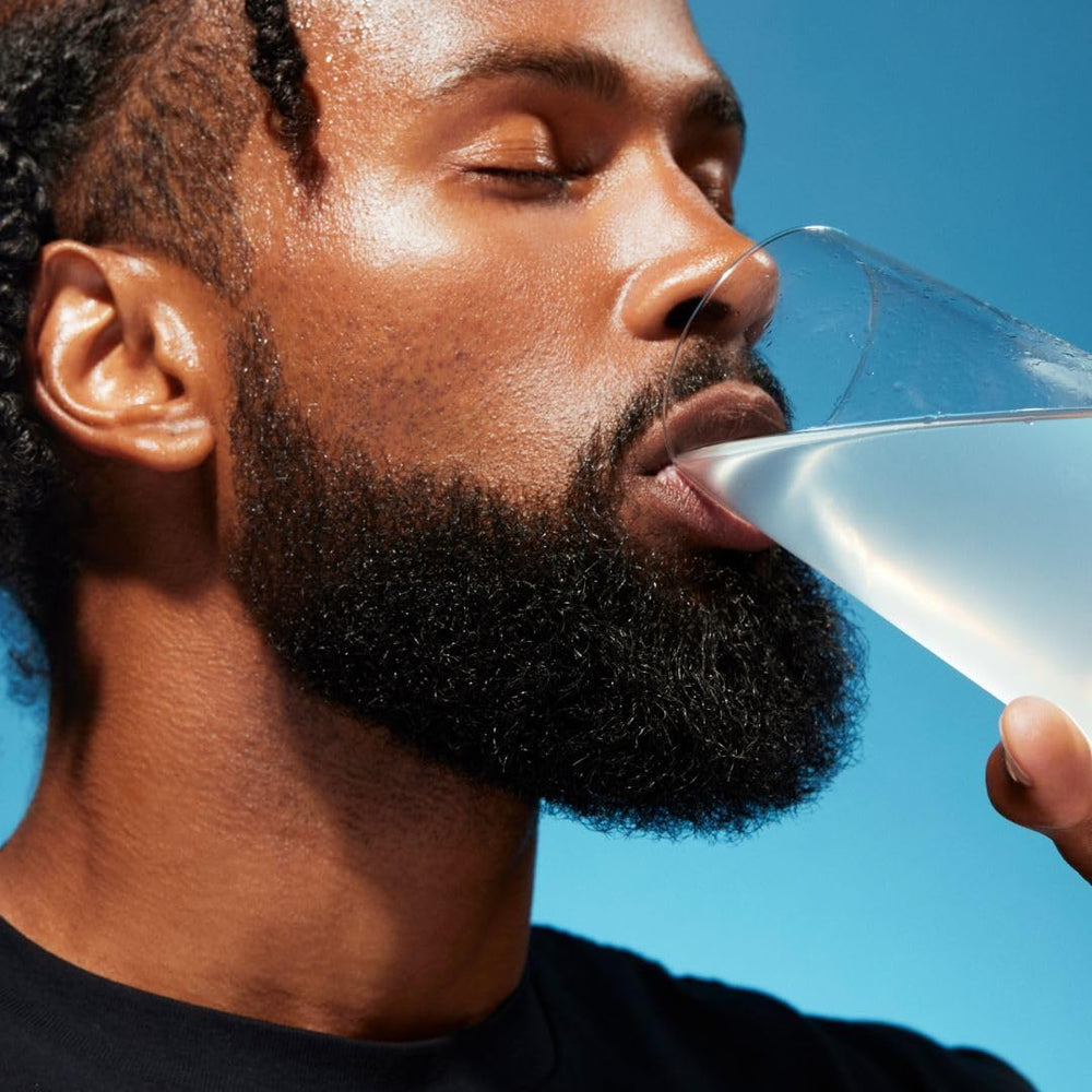 Liquid I.V. Hydration Multiplier Mango label highlights electrolytes and vitamins