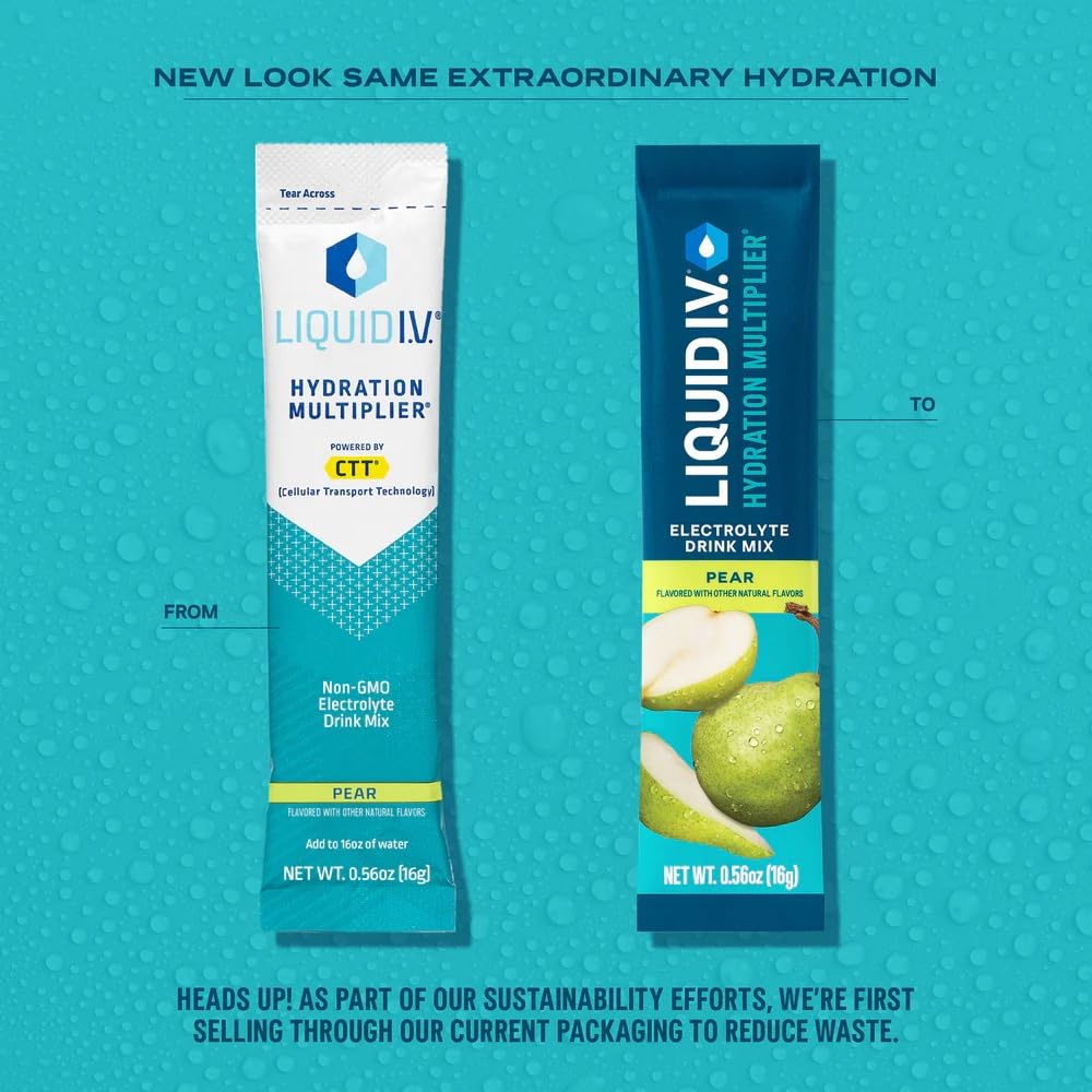 Liquid I.V. Pear aroma close-up highlights pear flavor notes