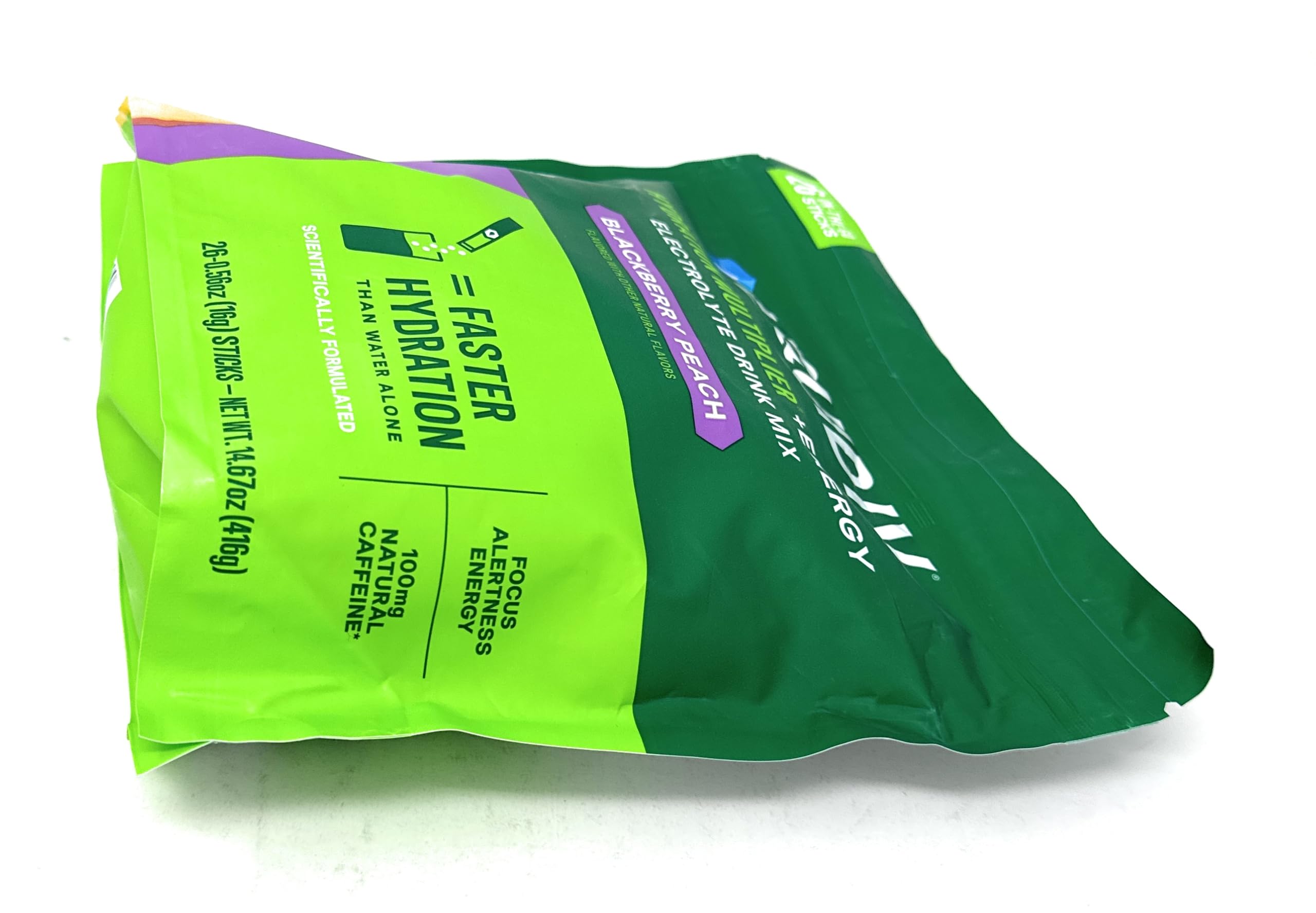 Liquid I.V. Resealable pouch keeps flavors fresh and accessible.