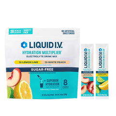 Liquid I.V. Hydration Multiplier lemon lime stick, sugar free, convenient hydration on the go.