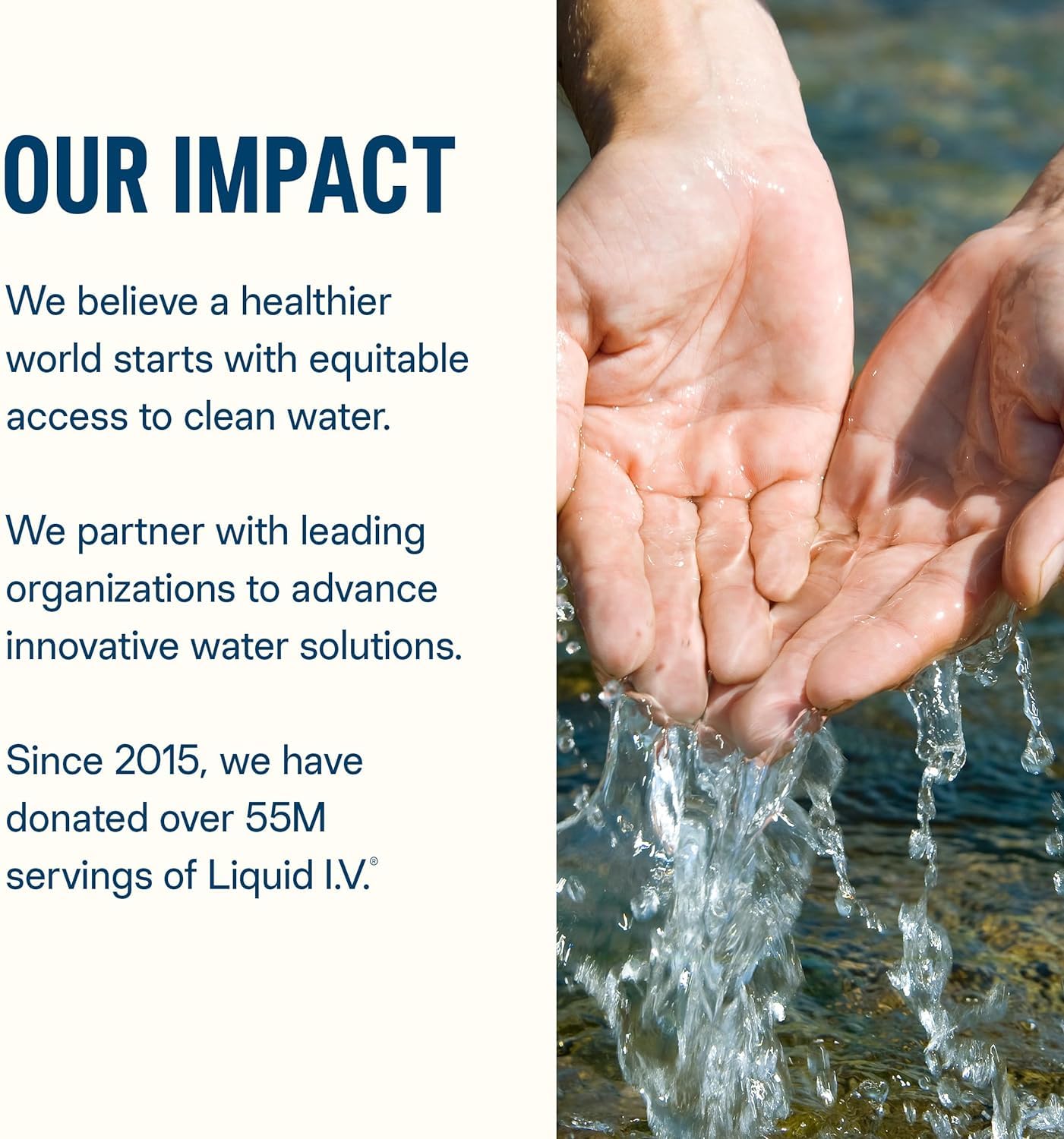 Lifestyle shot shows on-the-go hydration during travel with Liquid I.V.