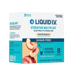 Liquid I.V. Sugarfree Hydration Multiplier White Peach stick with electrolytes for on-the-go hydration