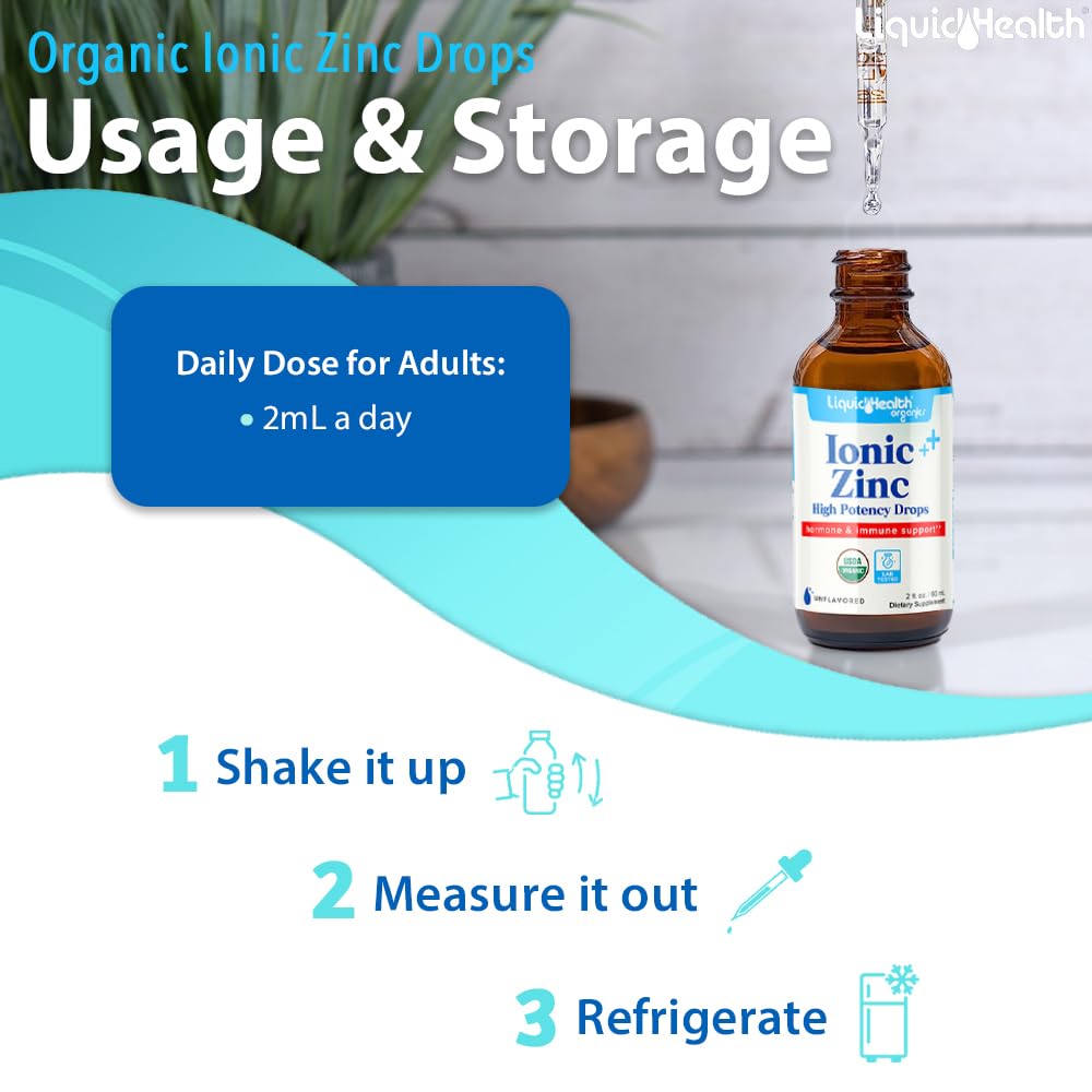 LIQUIDHEALTH zinc drops can mix easily with beverages.