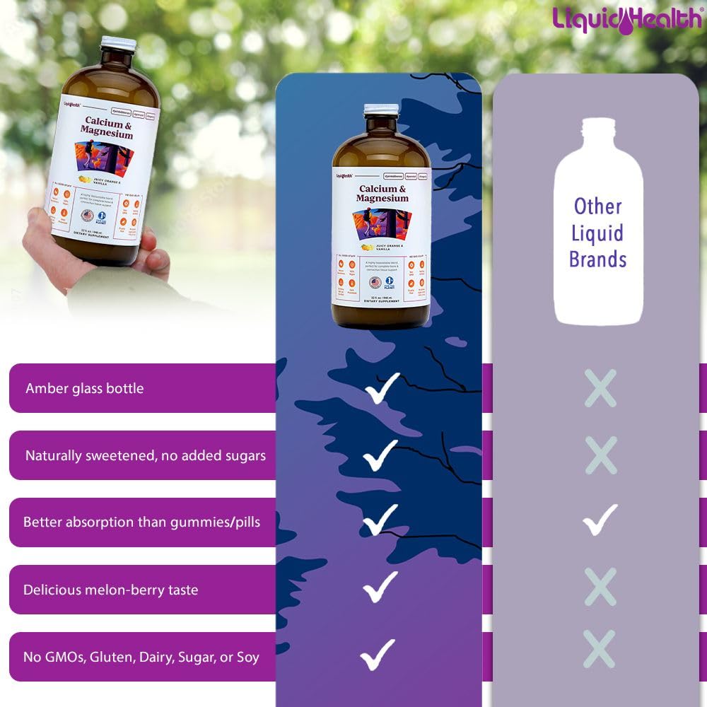 LIQUIDHEALTH made-in-usa packaging communicates vegan, non-GMO quality.