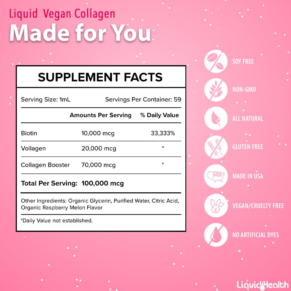 LIQUIDHEALTH bottle beside smoothie illustrating easy beverage integration.