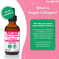 LIQUIDHEALTH vegan collagen dropper ready for fast-absorbing drops.