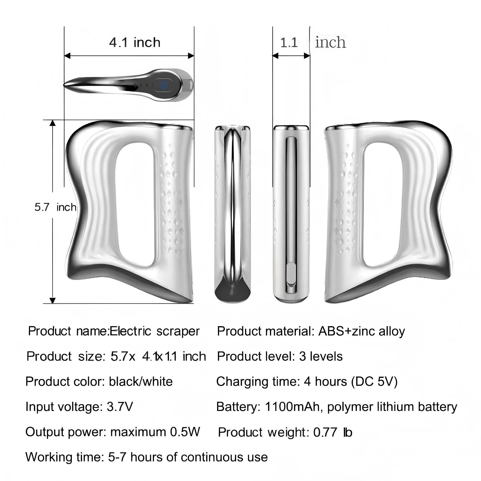 Lisxeoc fascia knife with ergonomic handle for steady control