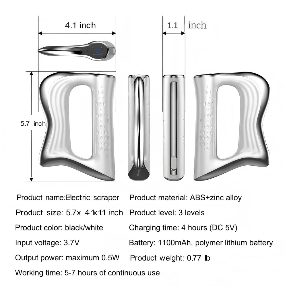 Lisxeoc fascia knife with ergonomic handle for steady control