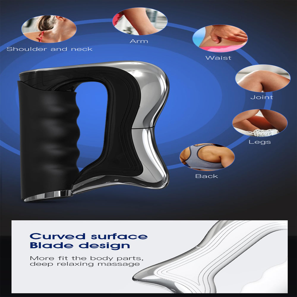 Lisxeoc fascia knife in use on back area demonstrating broad coverage