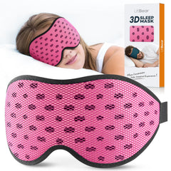 LitBear breathable sleep mask with 3D eye cover blocks light for travel