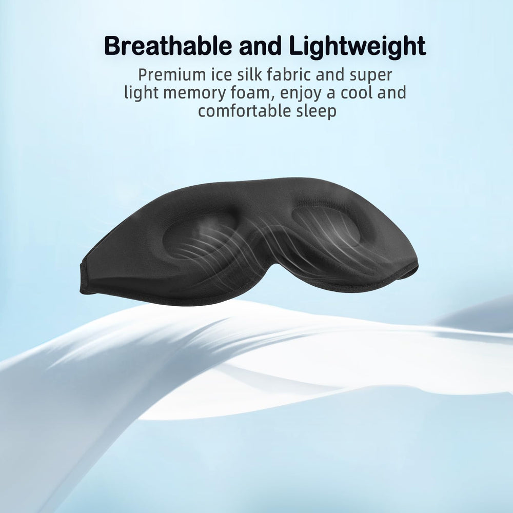LitBear Sleep Mask with breathable fabric for travel and naps.