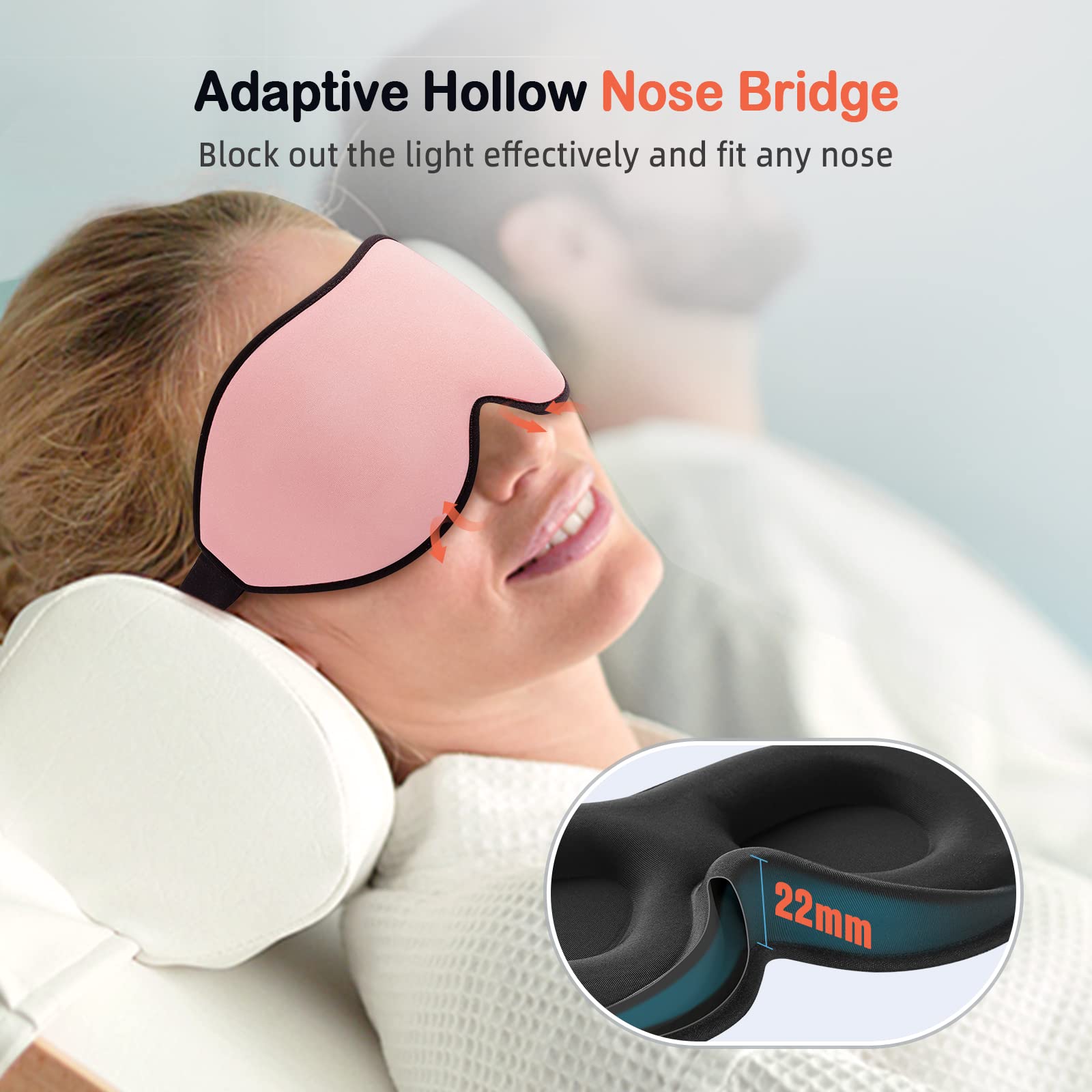 LitBear memory foam padding keeps the mask lightweight and breathable.