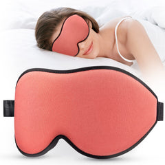 LitBear sleep mask nose-bridge focus for deeper darkness and comfortable sleep.